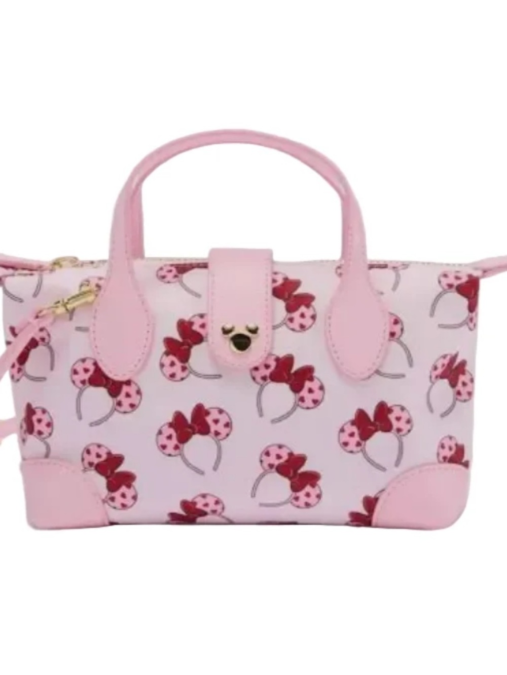 New Stoney Clover Lane Pink with Printed Mini Minnie Mouse ears